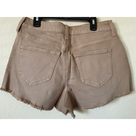 SO Tan High Rise High Waisted Cut Off Jean Shorts Size 5 Waist 27 Inseam 3 in - Picture 3 of 6